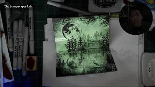 Stampscapes Lab: Glow in the Dark Bayou