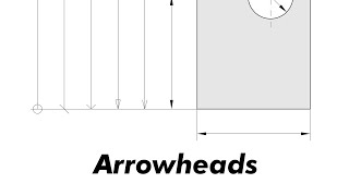 Different Styles of Arrowheads and Termination Symbols Dimensioning in Engineering Drawing