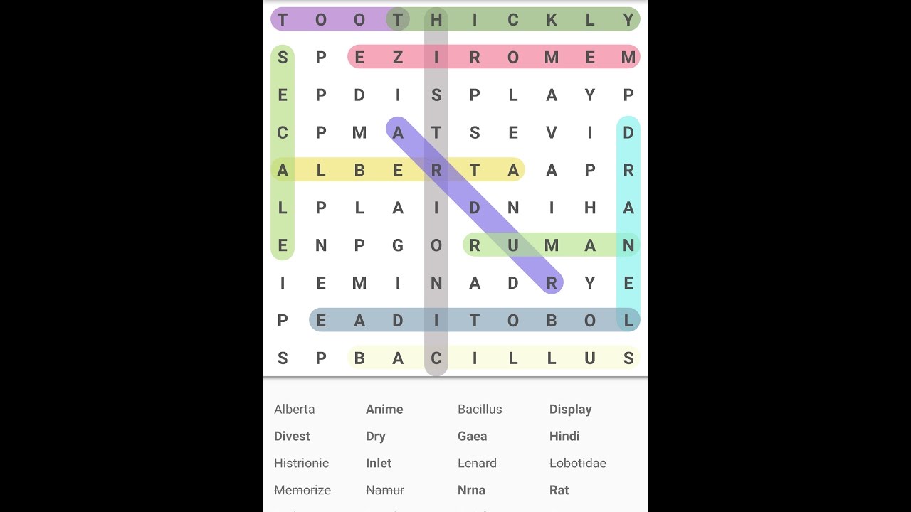 Word Search Puzzle Game For Android Youtube