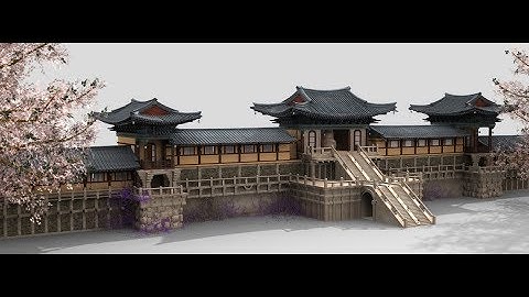 3Ds max - temple model