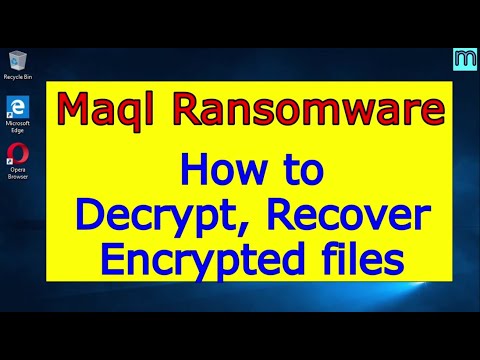 Maql virus (ransomware). How to decrypt .Maql files. Maql File Recovery Guide. thumbnail