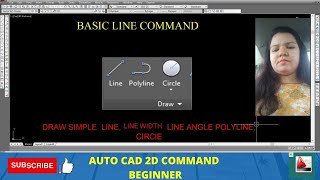 BASIC LINE COMMAND For Auto CAD