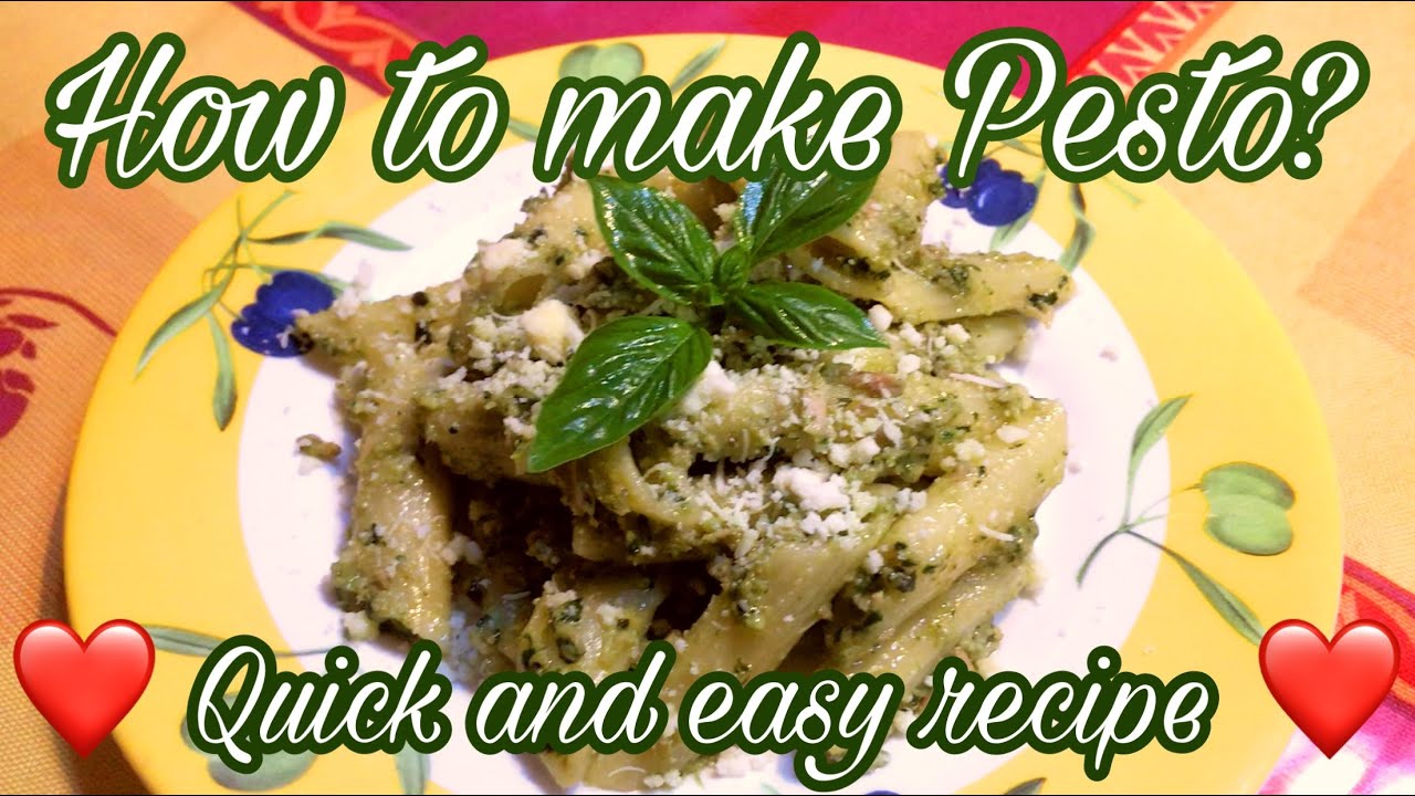 How to cook Pesto Homemade Recipe Easy To Cook Pesto Recipe YouTube