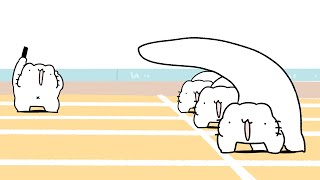 姿勢が良すぎるクラウチングスタート
