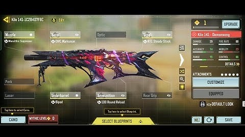 UPGRADING MYTHIC KILO 141 TO MAX | KILO 141 DEMONSONG | CODM SEASON 1 2023