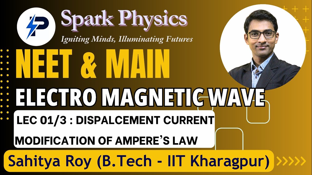 Electro Magnetic Wave Lec 01/3 | Spark Physics:NEET & MAIN Series | Class XII | Sahitya Roy(IIT KGP)