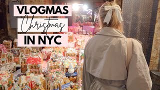 Vlogmas Day 4 Christmas In New York Gingerbread Houses Chelsea Market Work Week Prep