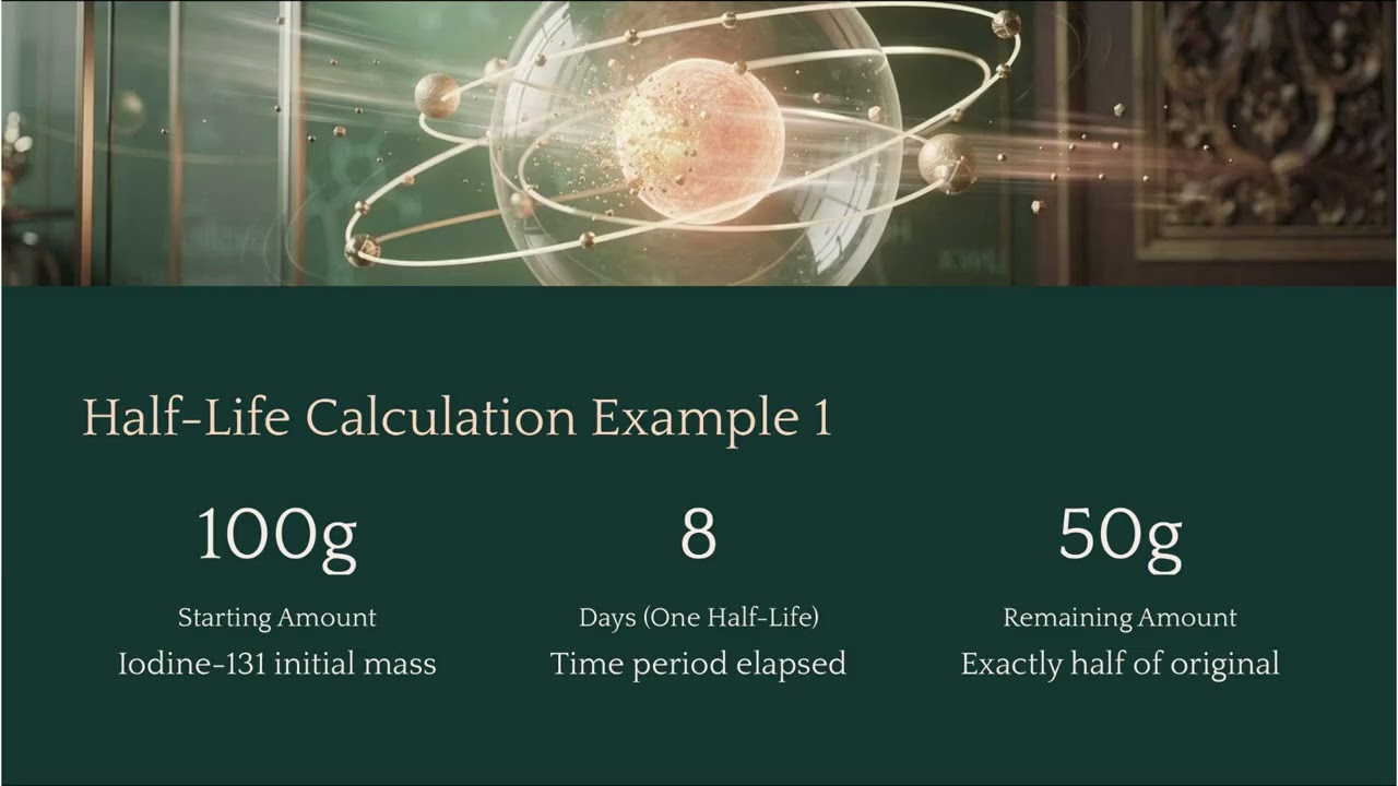 Radioactive Decay and Half-Life: Alpha, Beta, Gamma & Exponential Calculations | High School Physics