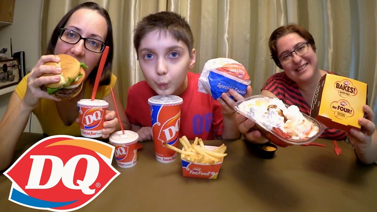 Trying Dairy Queen Gay Family Mukbang (먹방) Eating Show YouTube