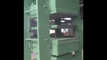 350ton pressure rubber car mat vulcanizing press/Rubber cat sheet making press in Uzbekistan