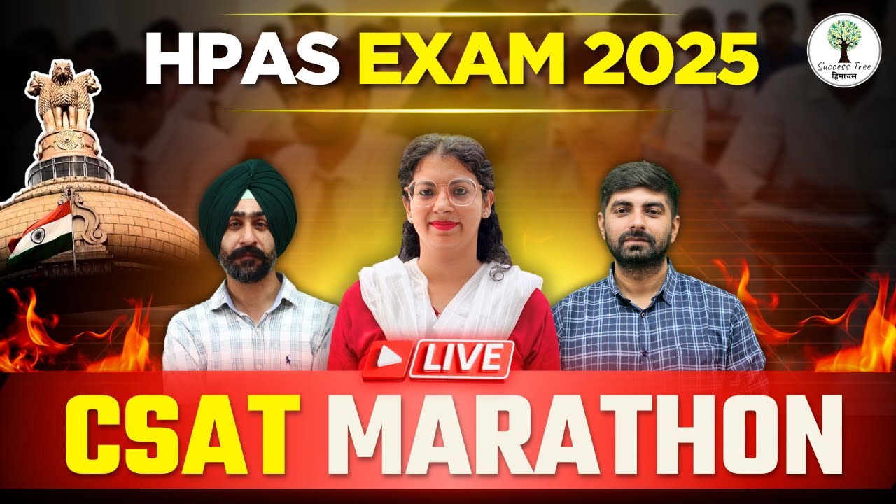 CSAT Marathon Session | HPAS Exam 2025 | Day-12 | Success Tree Himachal