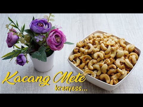 Mete goreng bawang, gurih & renyah. tips menghilangkan getah mete. 