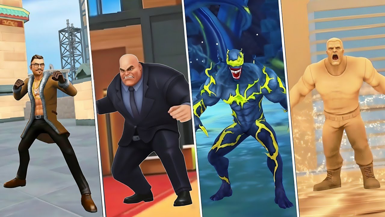 Spider Fighter 3 All Boss VS Spider Man Fight🔥😍