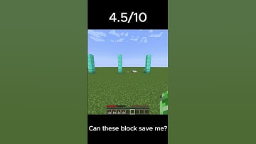 Which block can save me ??  #minecraft #shorts