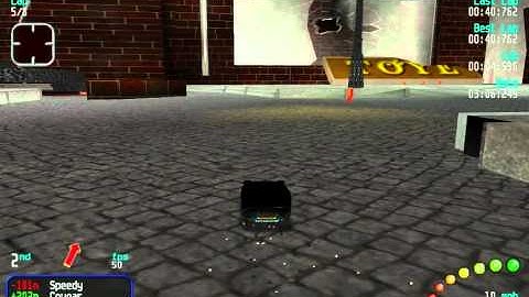 Re-Volt Custom Track Destructed City by Ayumu ,12 Cars 8 Laps & Pickups!