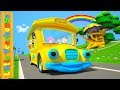 Wheels on the bus go round and round | Kindergarten Nursery Rhymes & Kids Songs by Little Treehouse