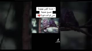 عندما تكون مهموم تصبح ضعيف حتا لو كنت قوي حزن