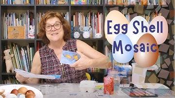 How To Make Egg Shell Mosaic - Easy Step-By-Step Tutorial! 🎨🥚
