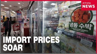 Import prices post sharpest rise in over 28 years in March amid Middle East crisis: BOK