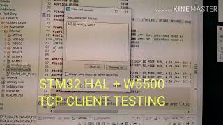 STM32 HAL   W5500 TCP CLIENT TESTING