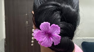 Longhair Beautiful Hairbun / Undhiyu Party  #winterspecial