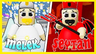 MELEK BEBEK VS ŞEYTAN BEBEK TEN KAÇIYORUZ  ROBLOX BABY BARRY'S PRISON RUN!