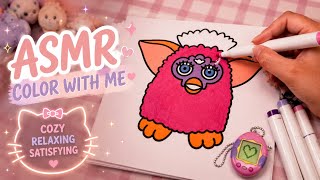  🎧ASMR Coloring Session | Nostalgic 90’s Coloring Book 🌸