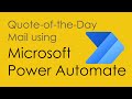 Send a daily mailer using Microsoft Power Automate