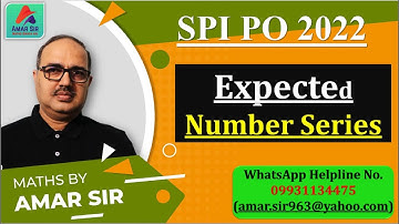 Number Series | Expected Questions | Mission SBI PO 2022 | By Amar Sir
