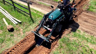 this tool does it all! trench, ditch, root, plant, haul! 💪