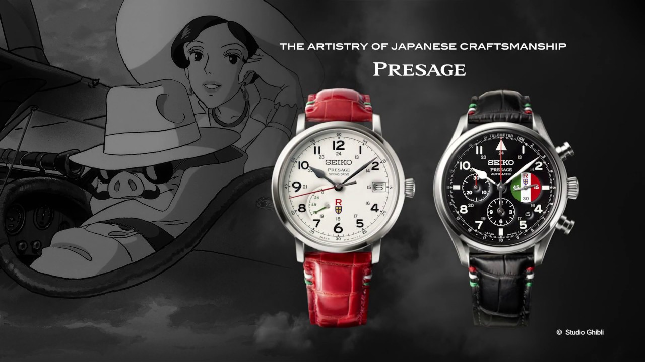 Seiko Presage and “Porco Rosso” take to the skies in collaboration with an  animation film classic - Watch I Love