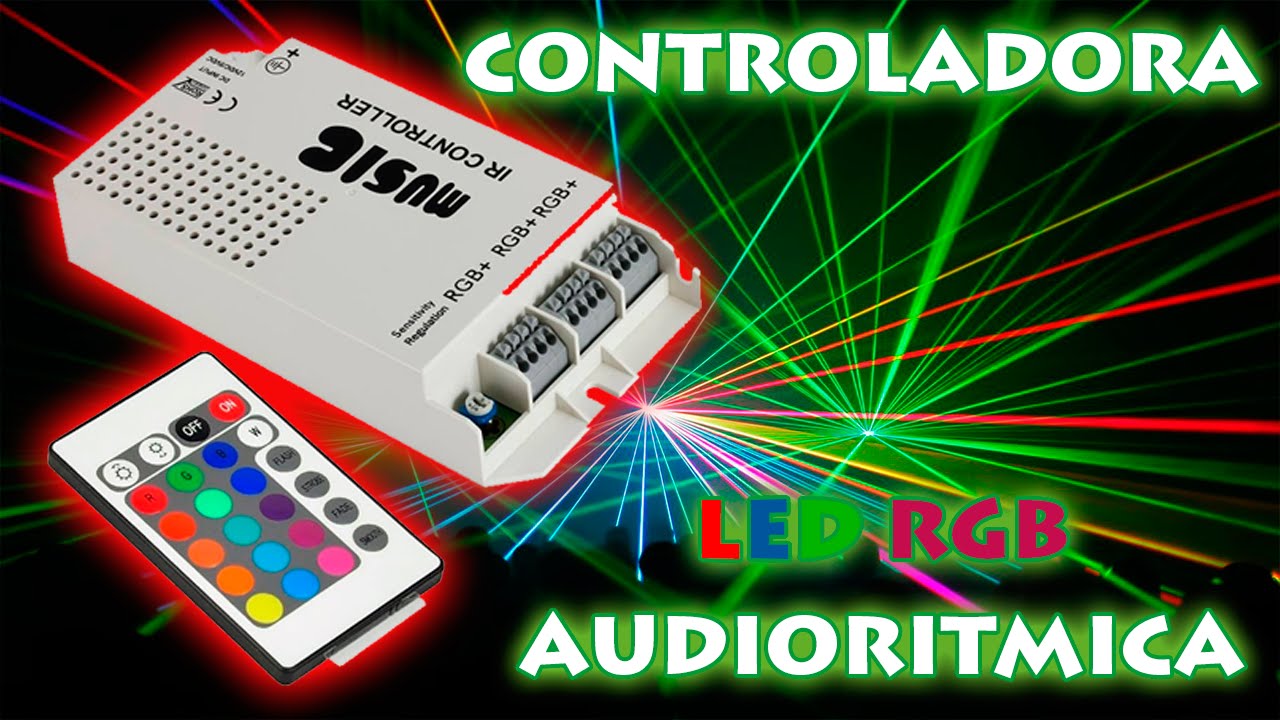 Controladora LED RGB audioritmica -