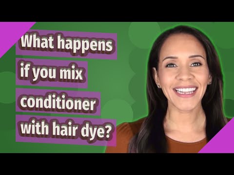Video: Kan jy schwarzkopf-haarverf met conditioner meng?