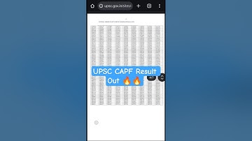UPSC CAPF(AC) Result Out🔥🔥 #upsc #capf #cds #nda #ssc