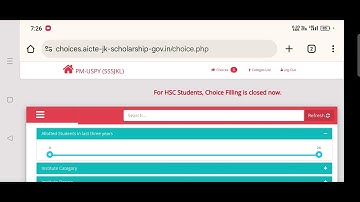 Choice filling round 2 Closed Check is choice filling submitted or not.