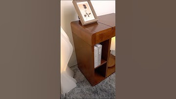 Tribesigns C-Shaped End Table: Small Table, Big Function  #tribesigns #interiorinspo