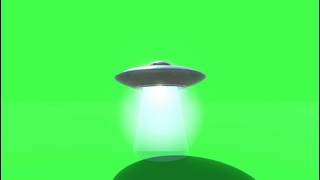 UFO green screen flying saucer footage |chroma key| effect