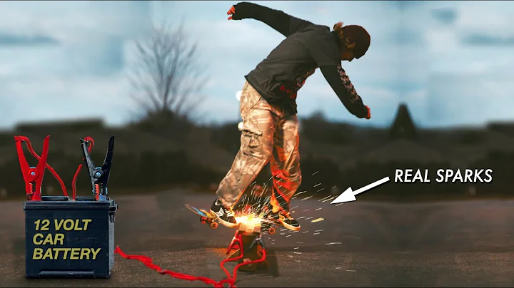 Worlds First Electric Skate Rail That Sparks!