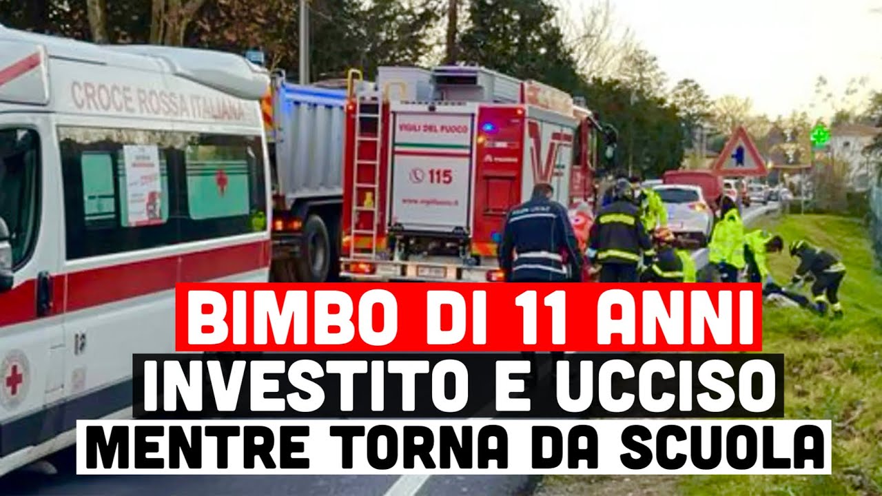 BIMBO DI 11 ANNI INVESTITO E UCCISO MENTRE ATTRAVERSA LA STRADA AL ...