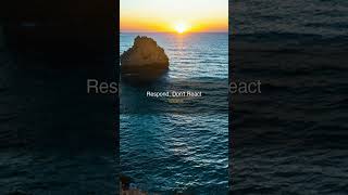 Epictetus: Respond, Don't React #shorts #stoicism