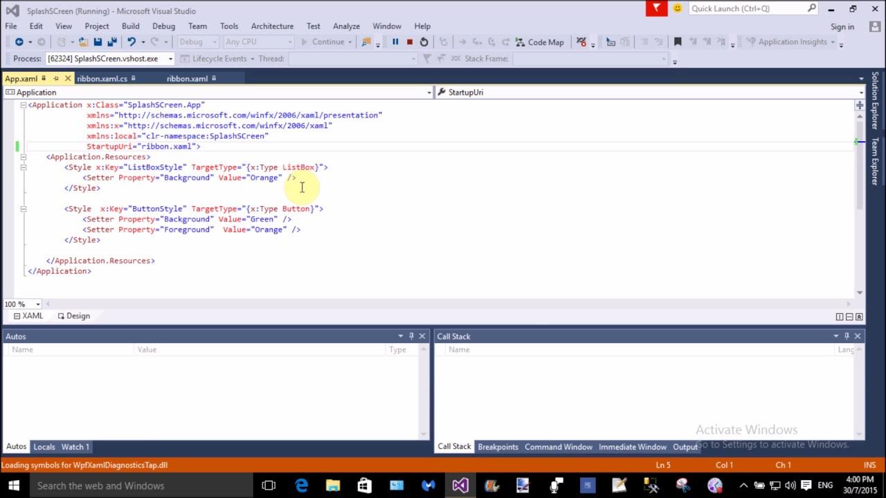 How to use Ribbon in WPF YouTube