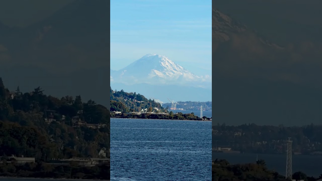 🏔️ Mount Rainier Says Goodbye! | Seattle Sail Away 🚢