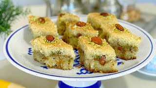 Recette de hrisset louz aux pistaches وصفة هريسة لللوز بالفسدق