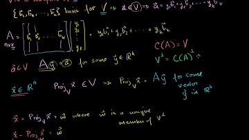 A projection onto a subspace is a linear transformation  | Linear Algebra | Khan Academy