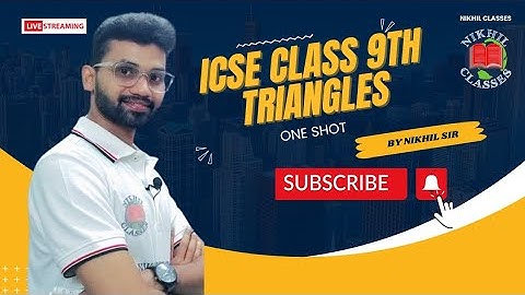 All About Triangles | ICSE board maths Triangle | Triangle short tricks | @NikhilClasses