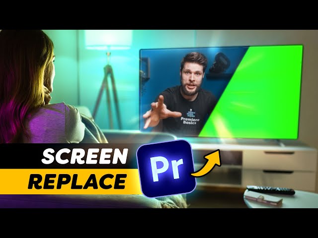 How to FAKE a TELEVISION SCREEN (Premiere Pro Tutorial) class=