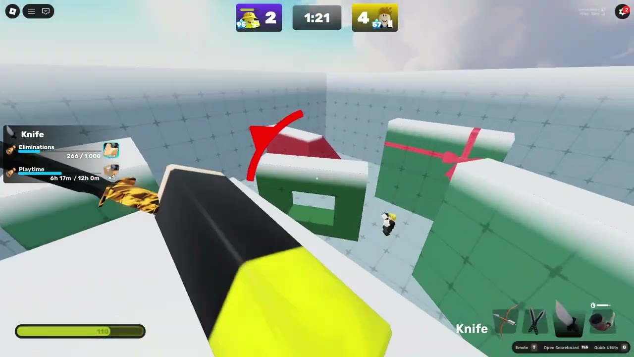 i used a knife deck in roblox rivals!