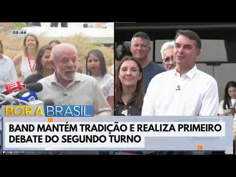 Band mantém tradição e realiza primeiro debate entre Lula e Flávio | Bora Brasil