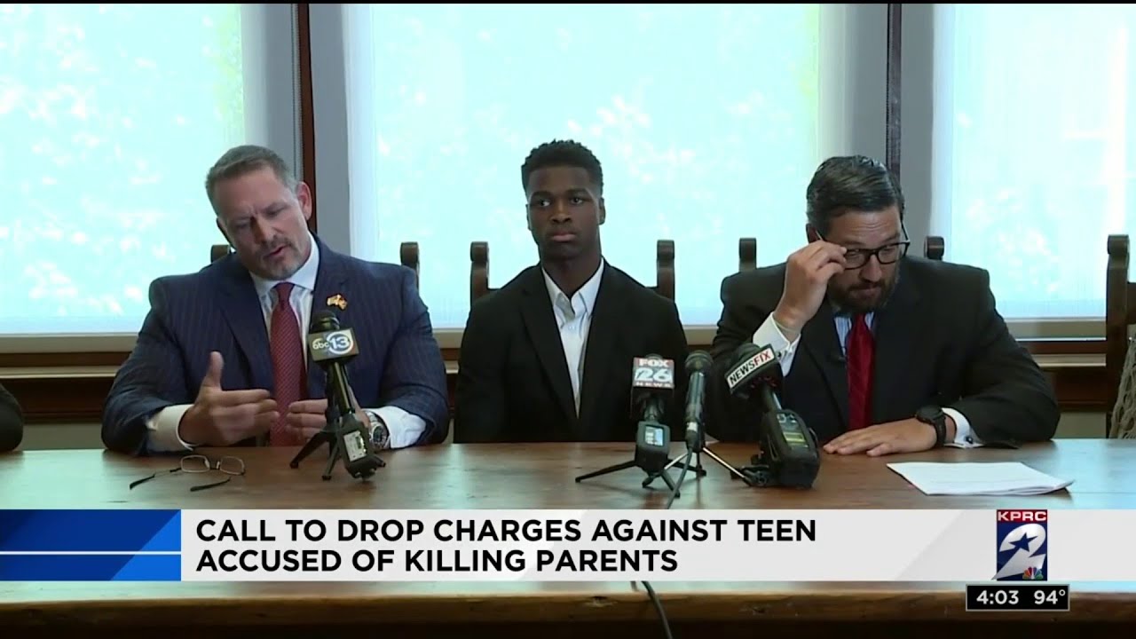 Call to drop charges against teen accused of killing parents - YouTube