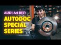 How to change front brake discs / brake rotors on AUDI A4 B7 Saloon [TUTORIAL AUTODOC]